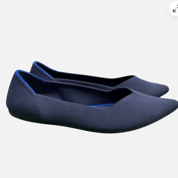 Rothy's "The Point" Maritime Dark Navy Slip On Flats Sz: 7.5 MSRP: $155 - Picture 2 of 5